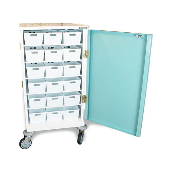 Medicine Trolley with 36 Trays & Double Doors featured image