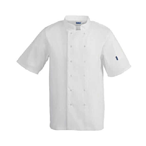 Whites Vegas Unisex Chefs Jacket Short Sleeve White - Medium featured image