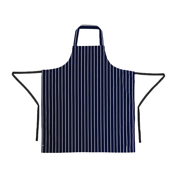 Whites Butchers Stripe Apron Blue/White featured image