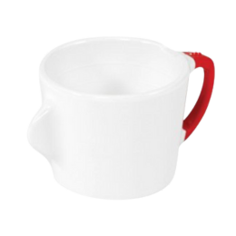 Omni White 200ml Cup with Red Handle featured image