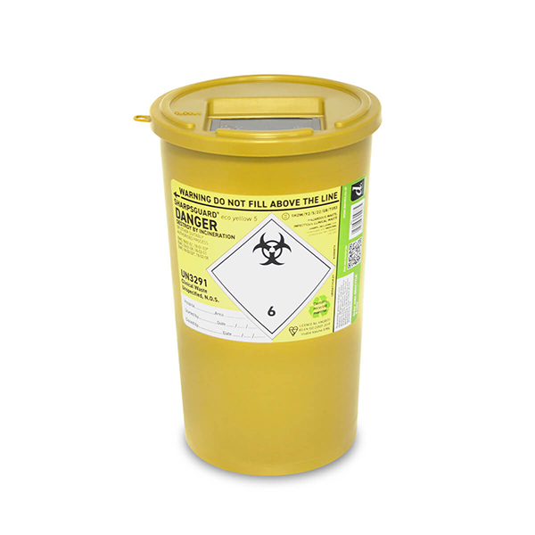 Sharpsguard Bin Eco Yellow 5L featured image