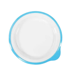 Omni White Small Low Plate w/ Blue Rim featured image