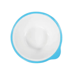 Omni White Bowl with Blue Rim 400ml featured image