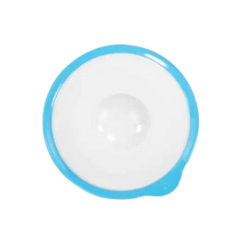 Omni White Saucer with Blue Rim featured image