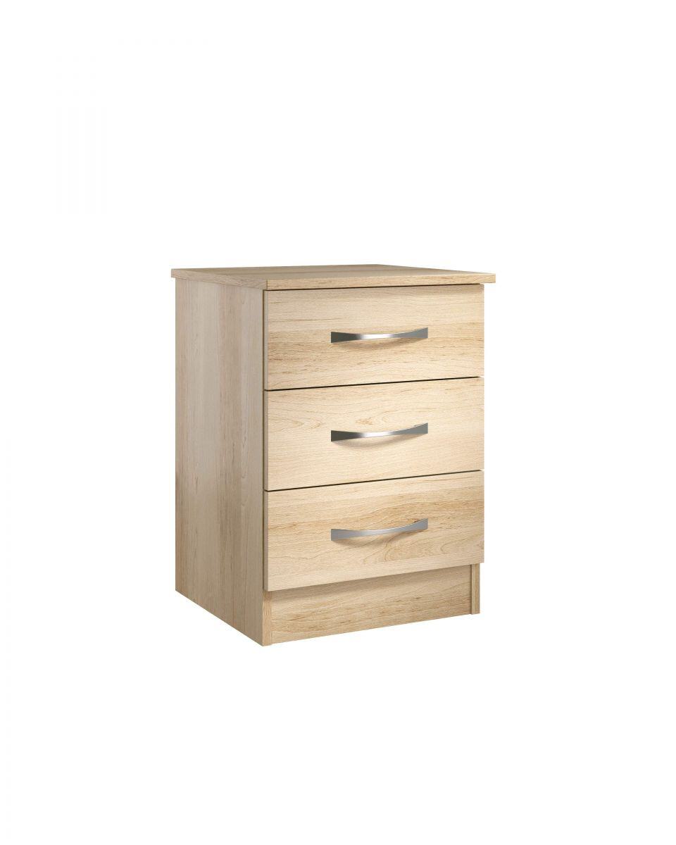 Dorset Bedside Chest - 3 Drawer featured image