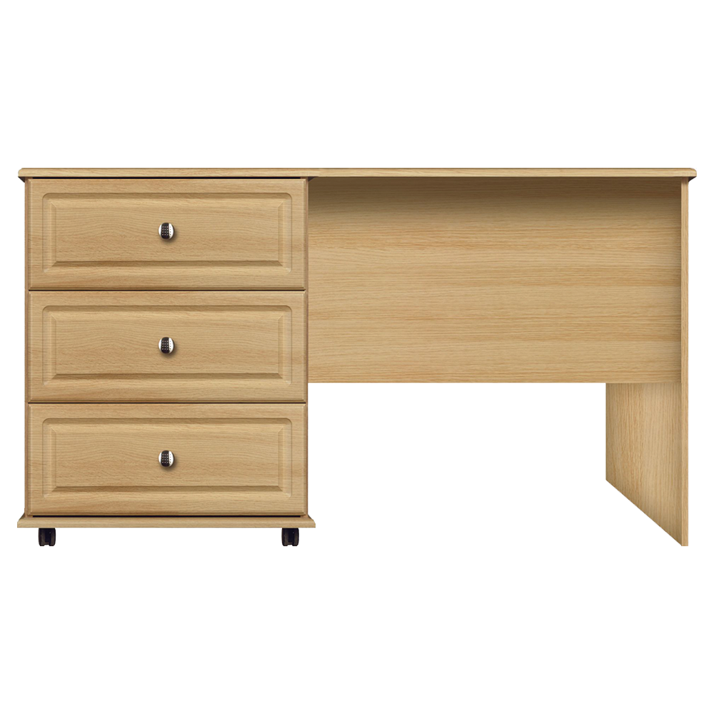 Devon 3 Drawer Dressing Table - Light Oak featured image