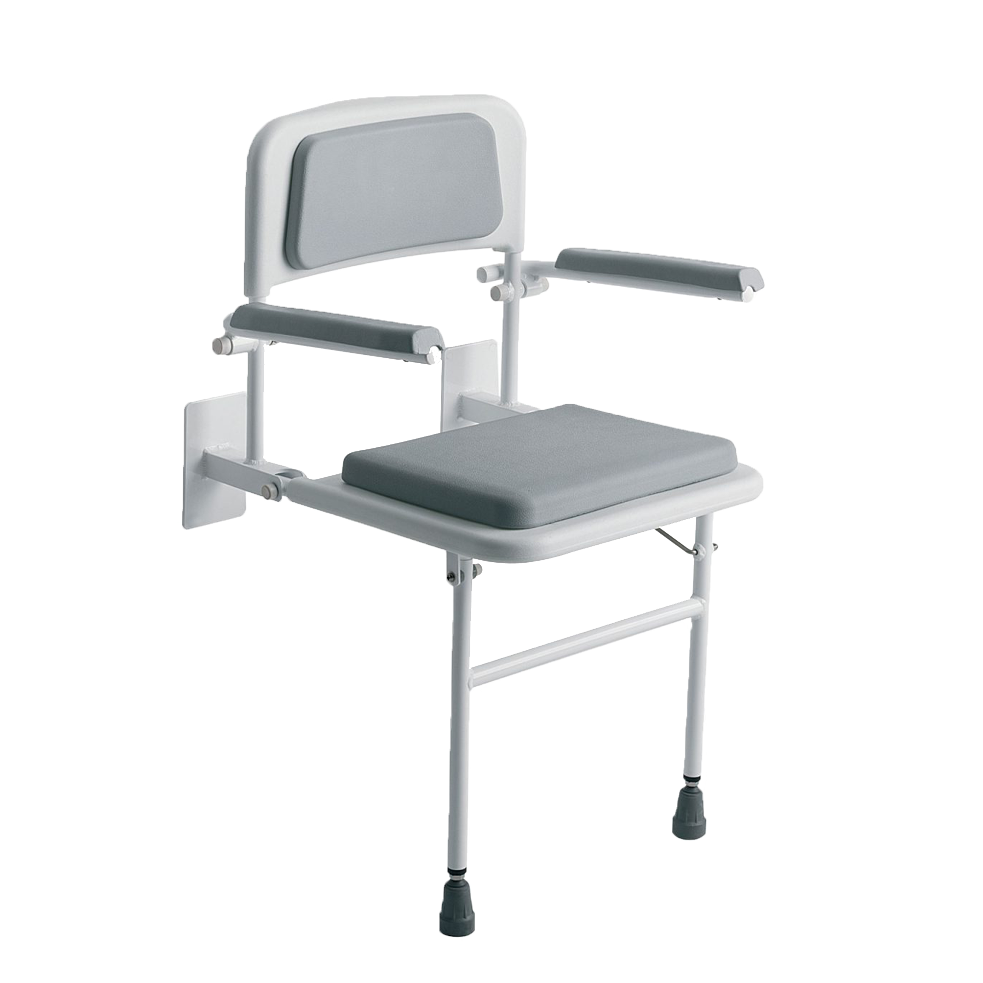 Padded Wall Mounted Seat with Arms and Back featured image